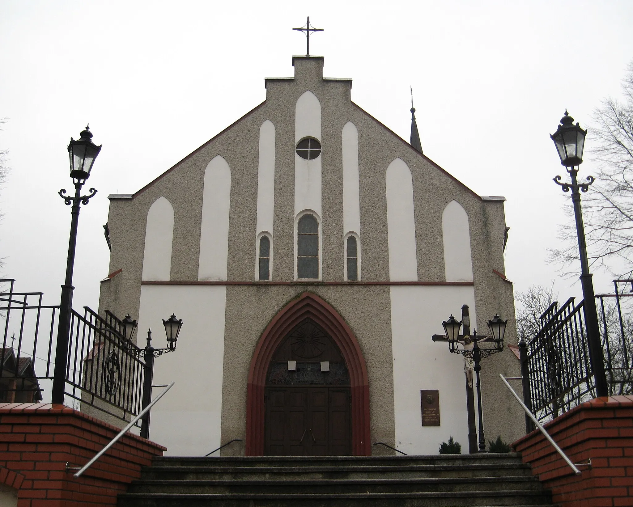 Photo showing: Church in Korsze, Poland.