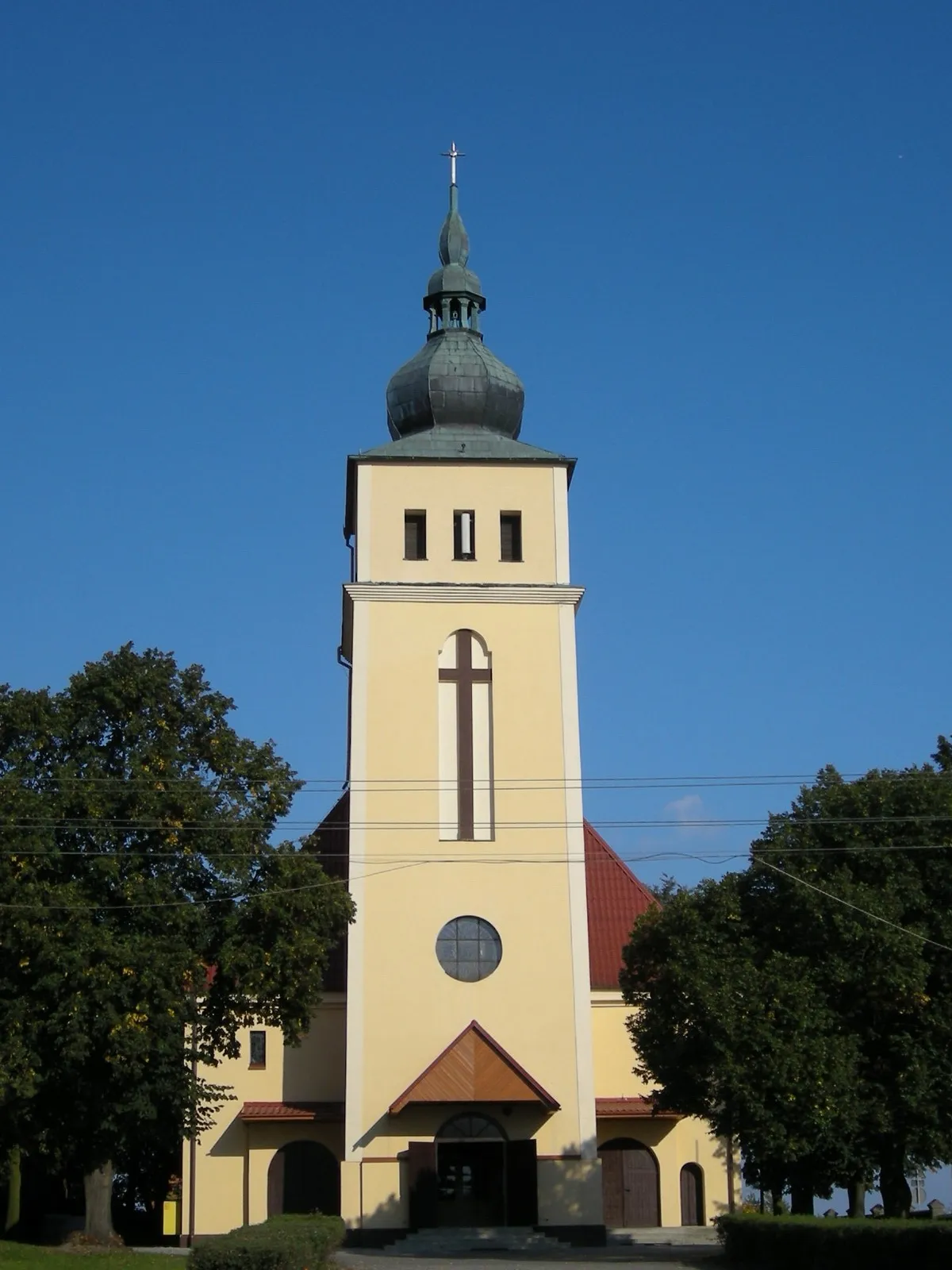 Photo showing: The church in Białośliwie, Poland.