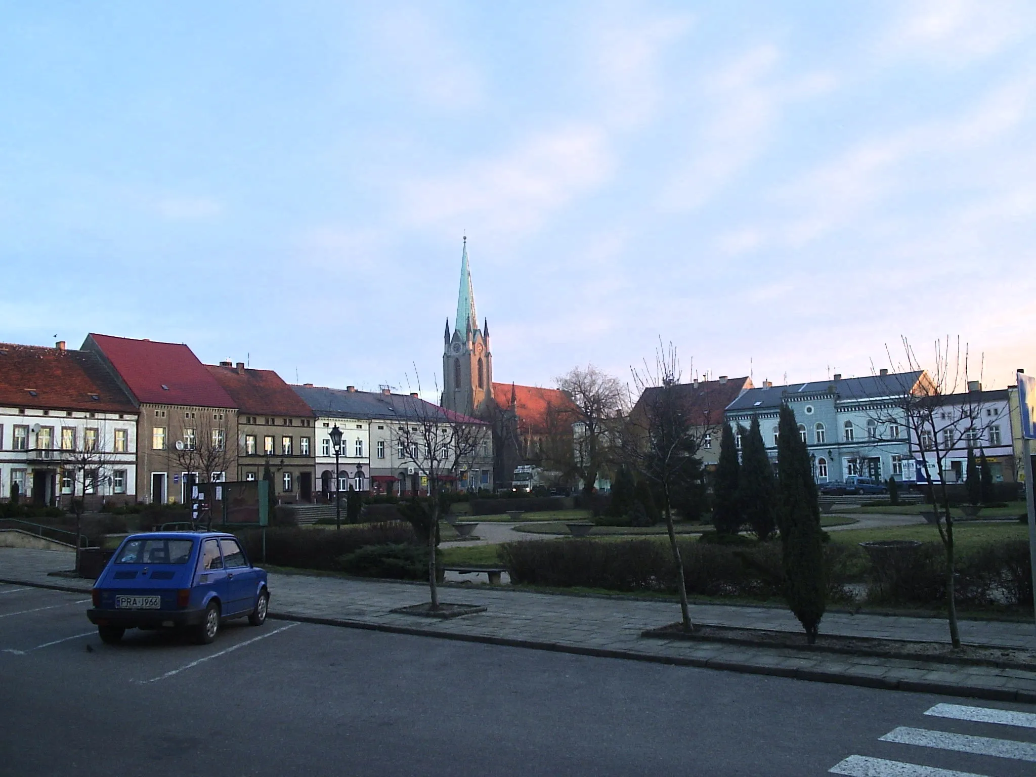 Photo showing: Market Square in Bojanowo, Poland