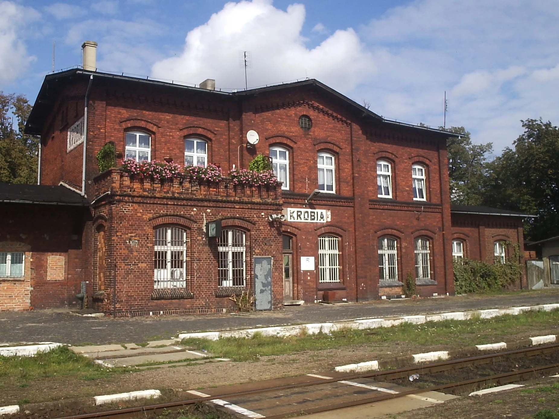 Photo showing: Train station in Kobia, Poland