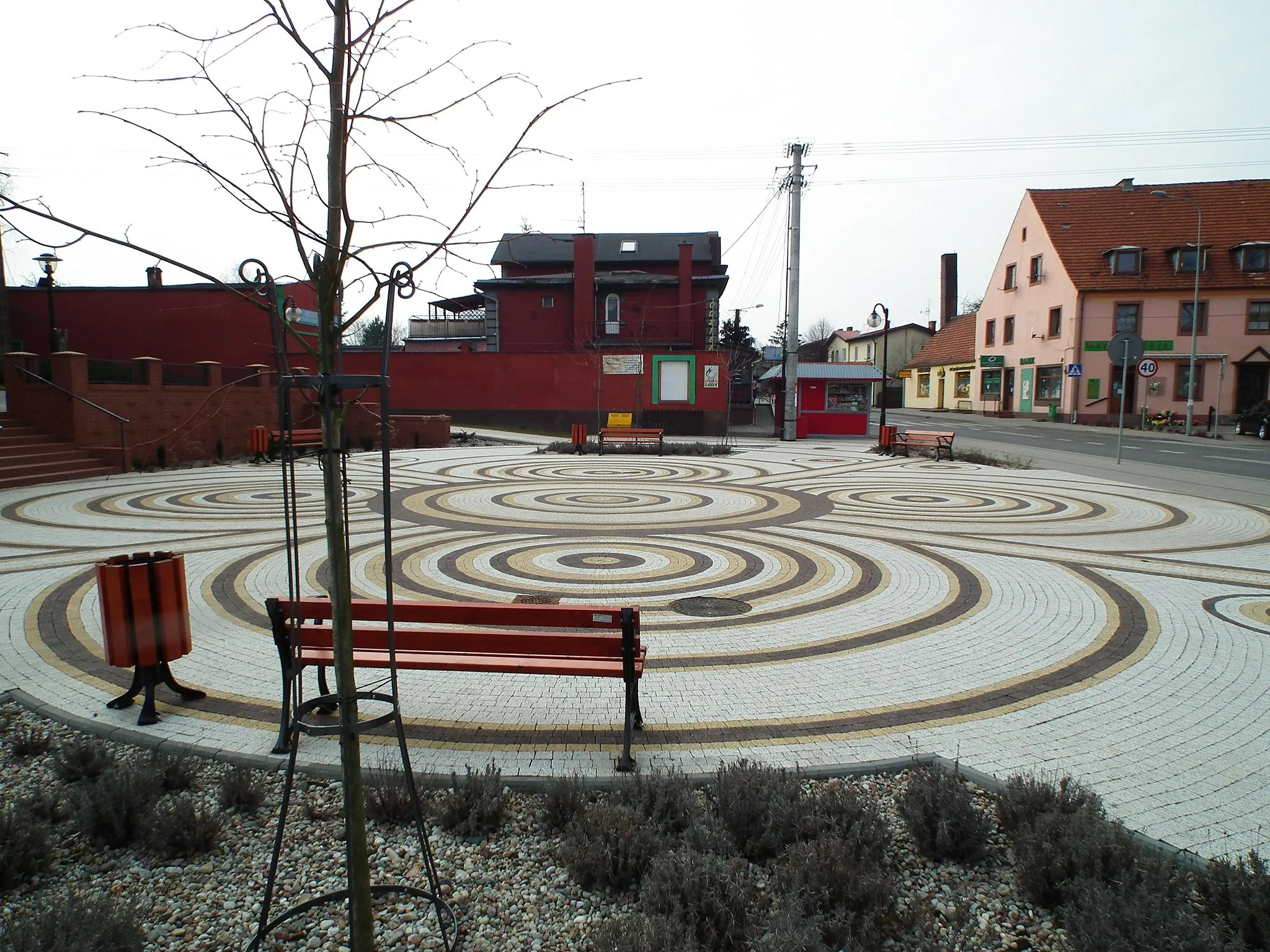 Photo showing: Rynek w Lipce Krajeńskiej.