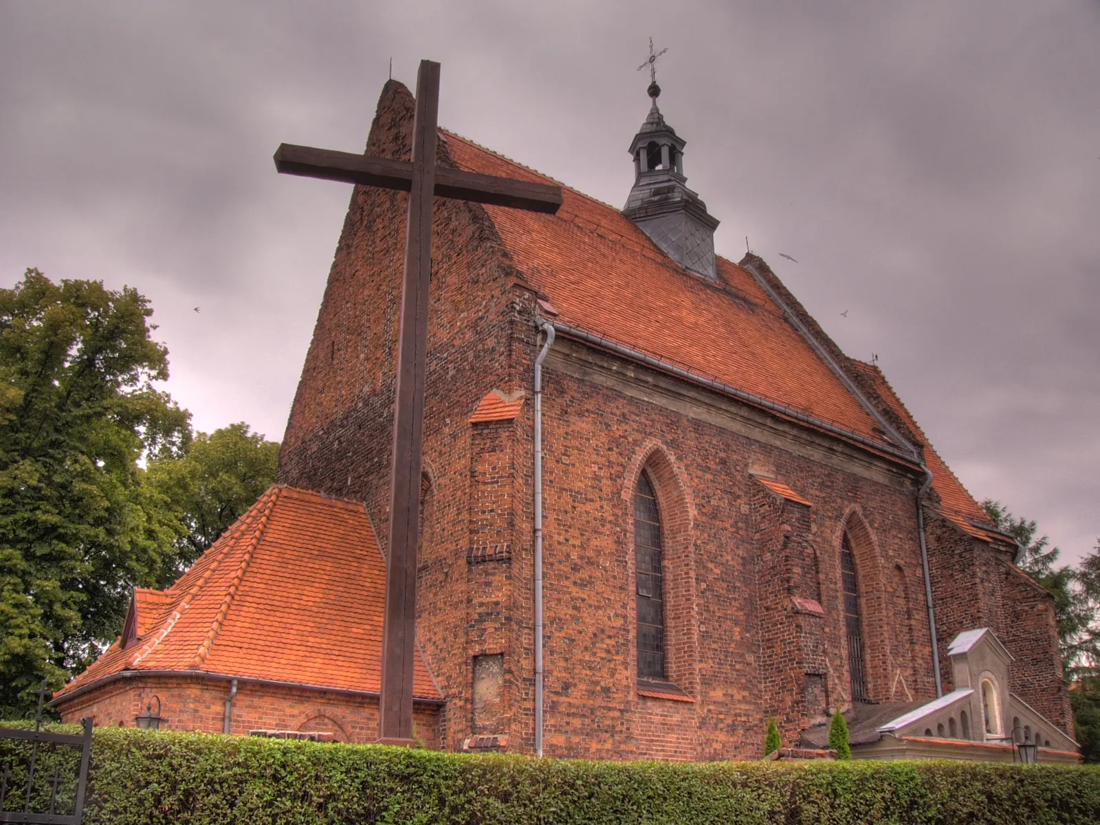 Photo showing: 14th century curch in Ostrzeszów