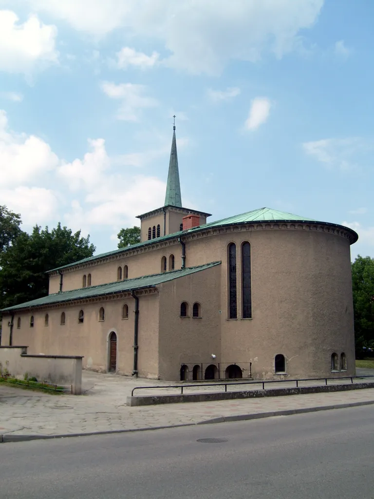 Photo showing: The church in Człopa, Poland.