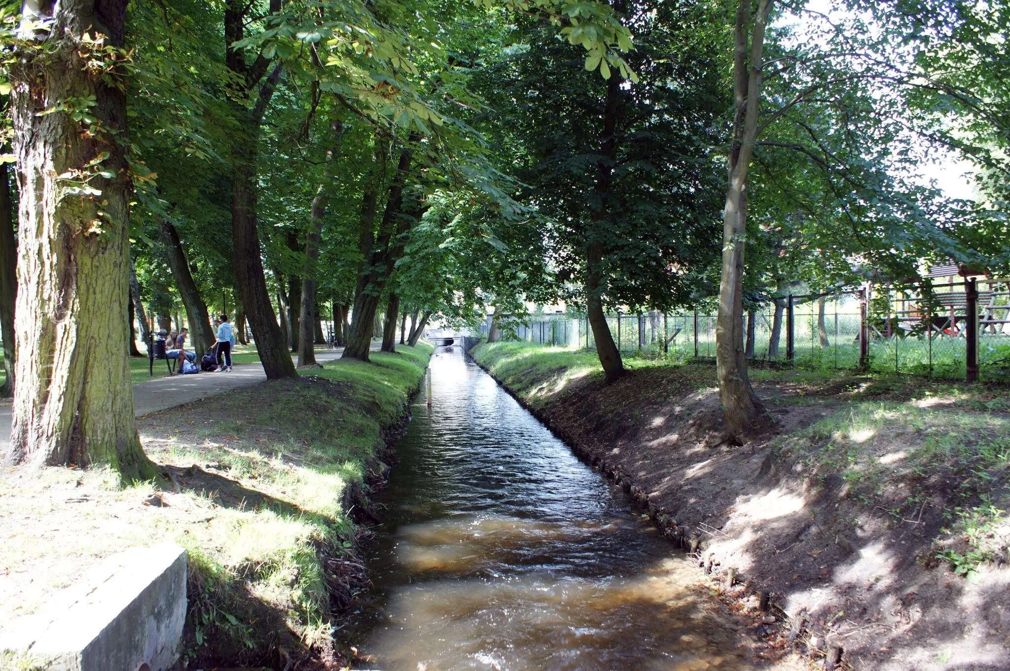 Photo showing: Polnica stream in Sianów (NW Poland)