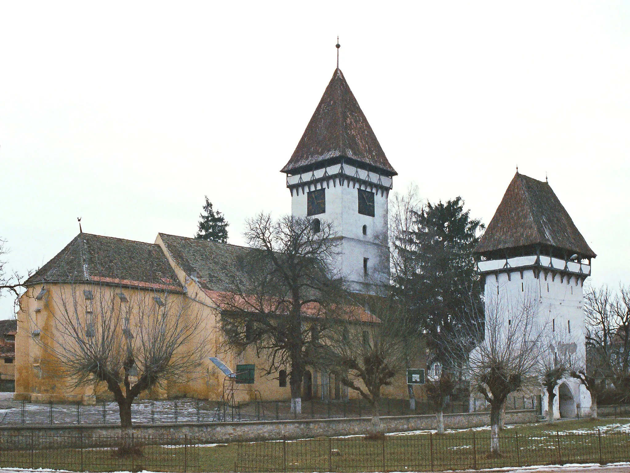Photo showing: Churchfortress in Agnita, Romania.