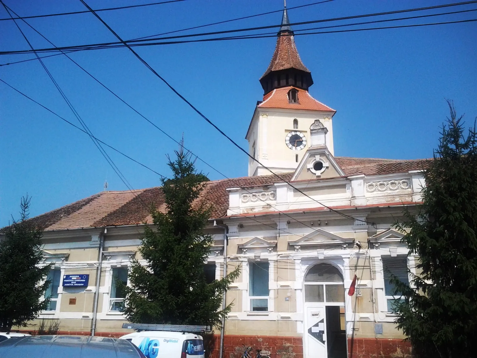 Photo showing: Town hall in Bod, Brasov County, Romania
