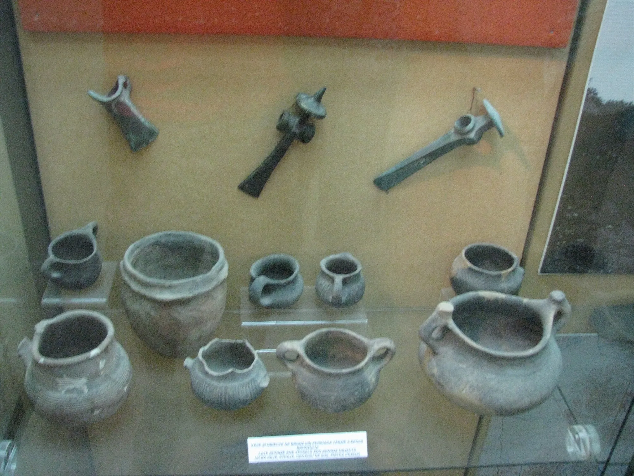 Photo showing: Alba Iulia National Museum of the Union 2011 - Late Bronze Age Vessels and Bronze Objects, from various locations: Alba Iulia, Straja, Geoagiu de Sus, Piatra Craivii

This is a photo of a historic monument in județul Alba, classified with number AB-I-s-A-00028.