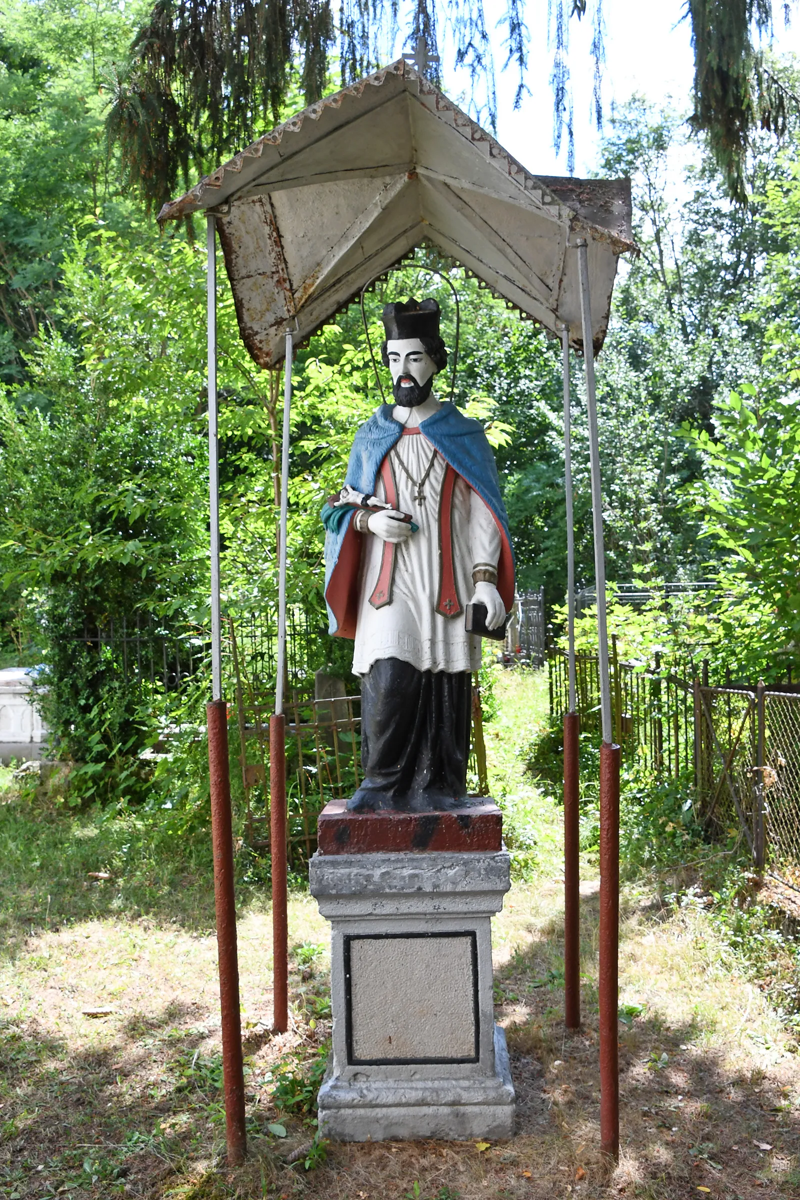 Photo showing: Statue of Saint John of Nepomuk in Roșia Montană, Alba, Romania
