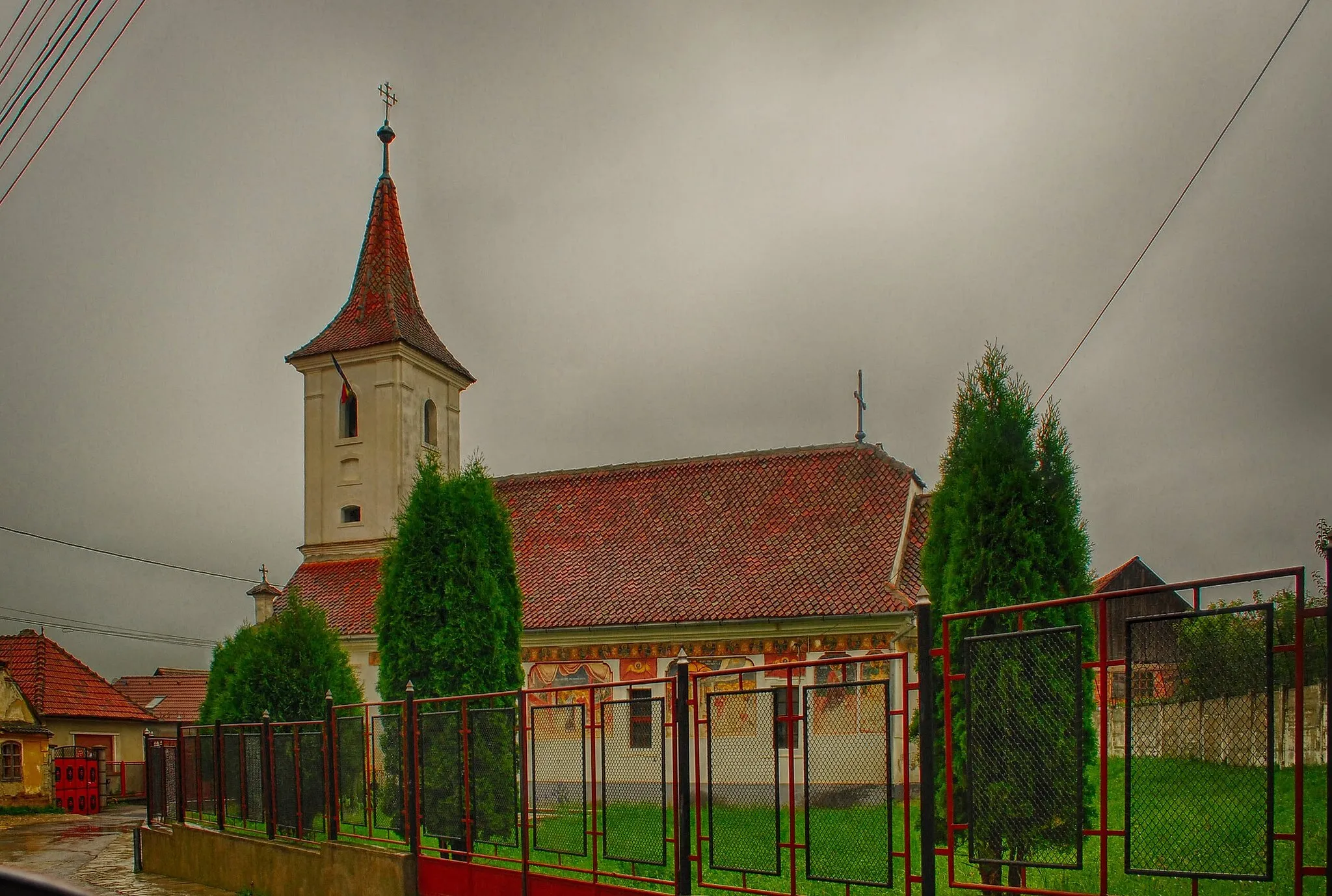 Photo showing: Saint Nicholas' church in Sânpetru, Brașov County, Romania