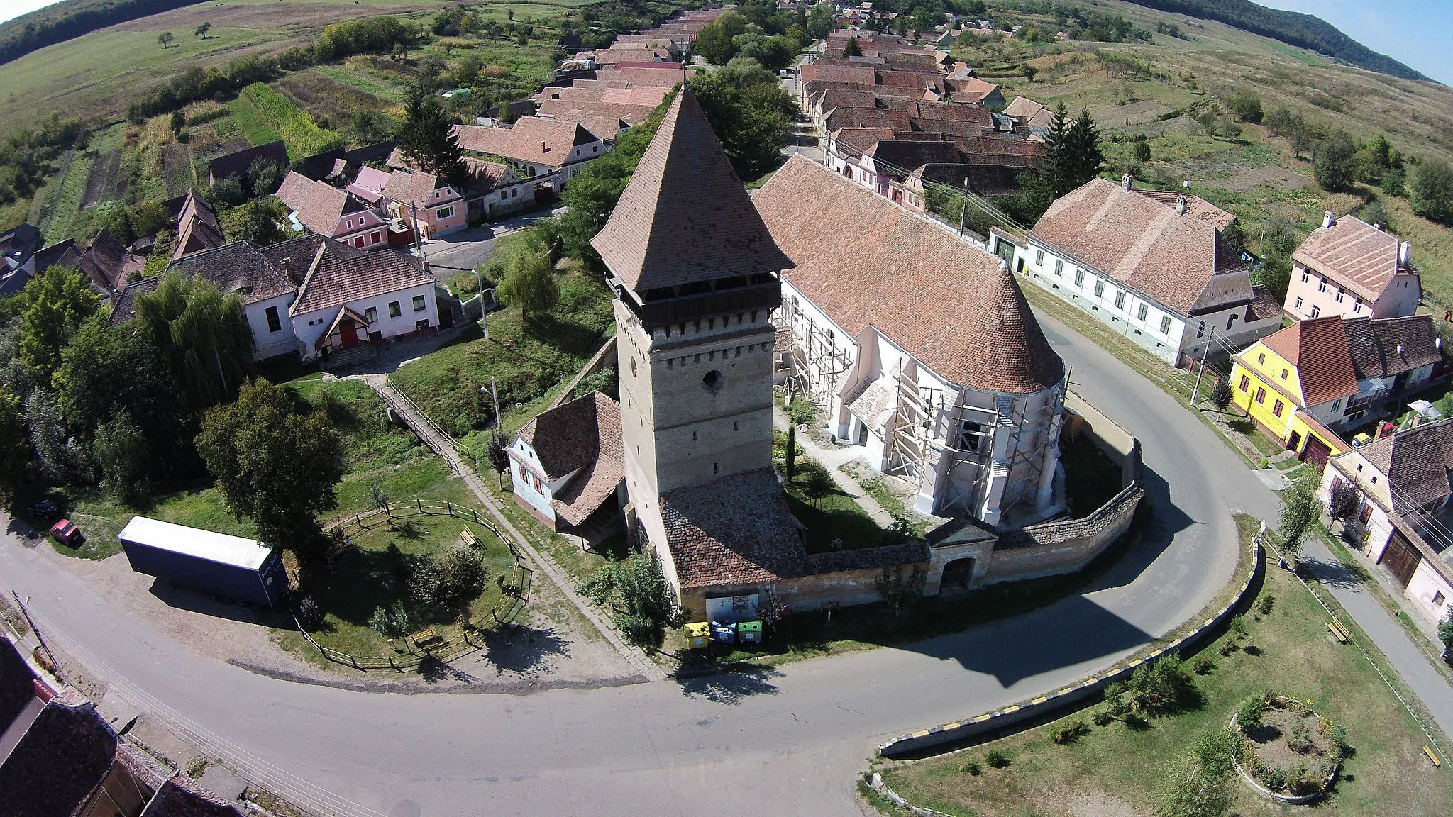 Photo showing: Ansamblul bisericii evanghelice fortificate