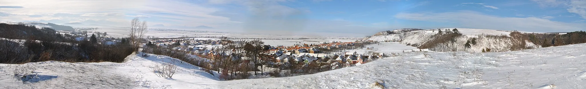 Photo showing: Panorama of Ariușd, Covasna, România.