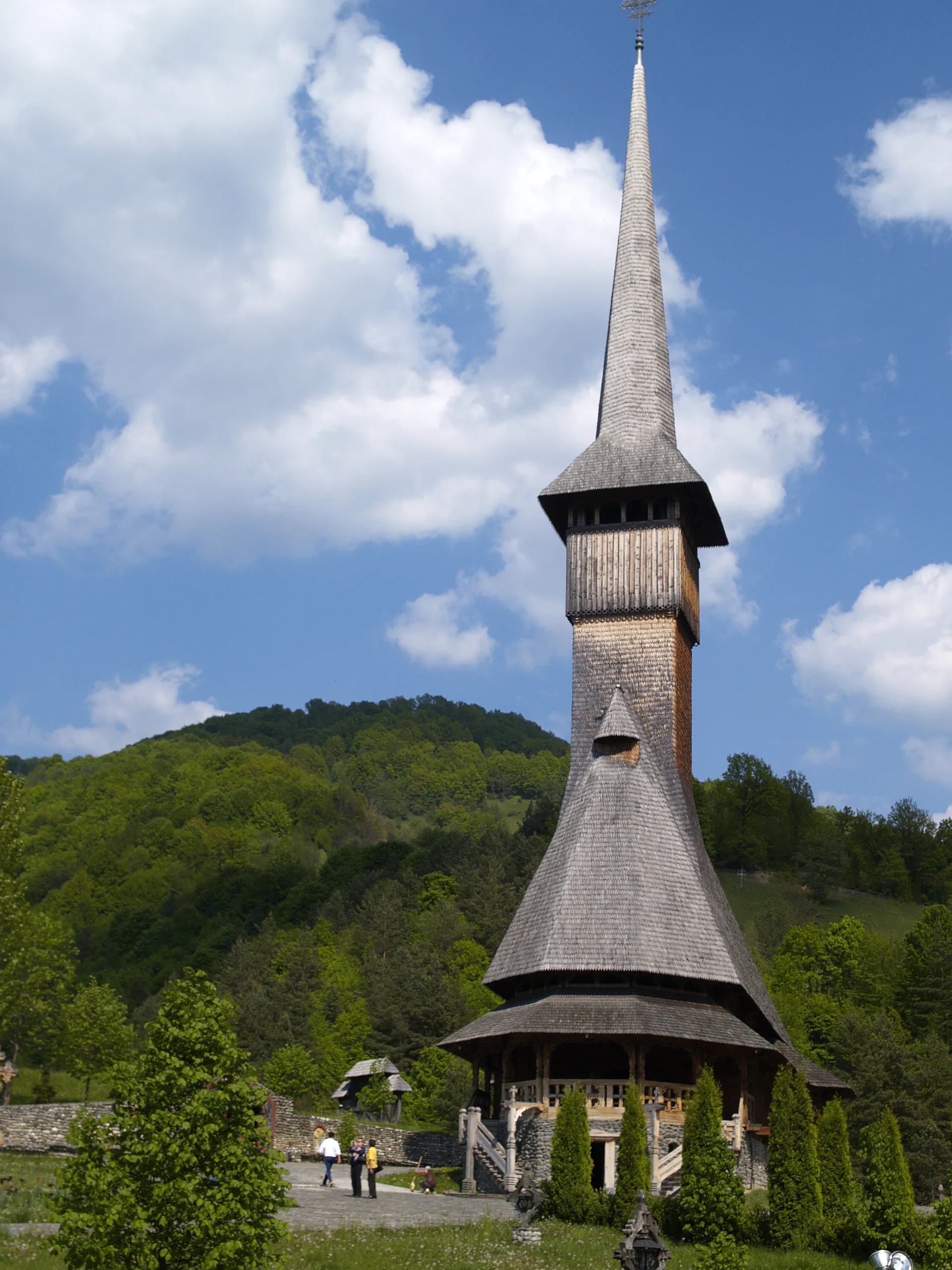 Photo showing: Wooden Church in Bärsana, Maramuresch, Romania