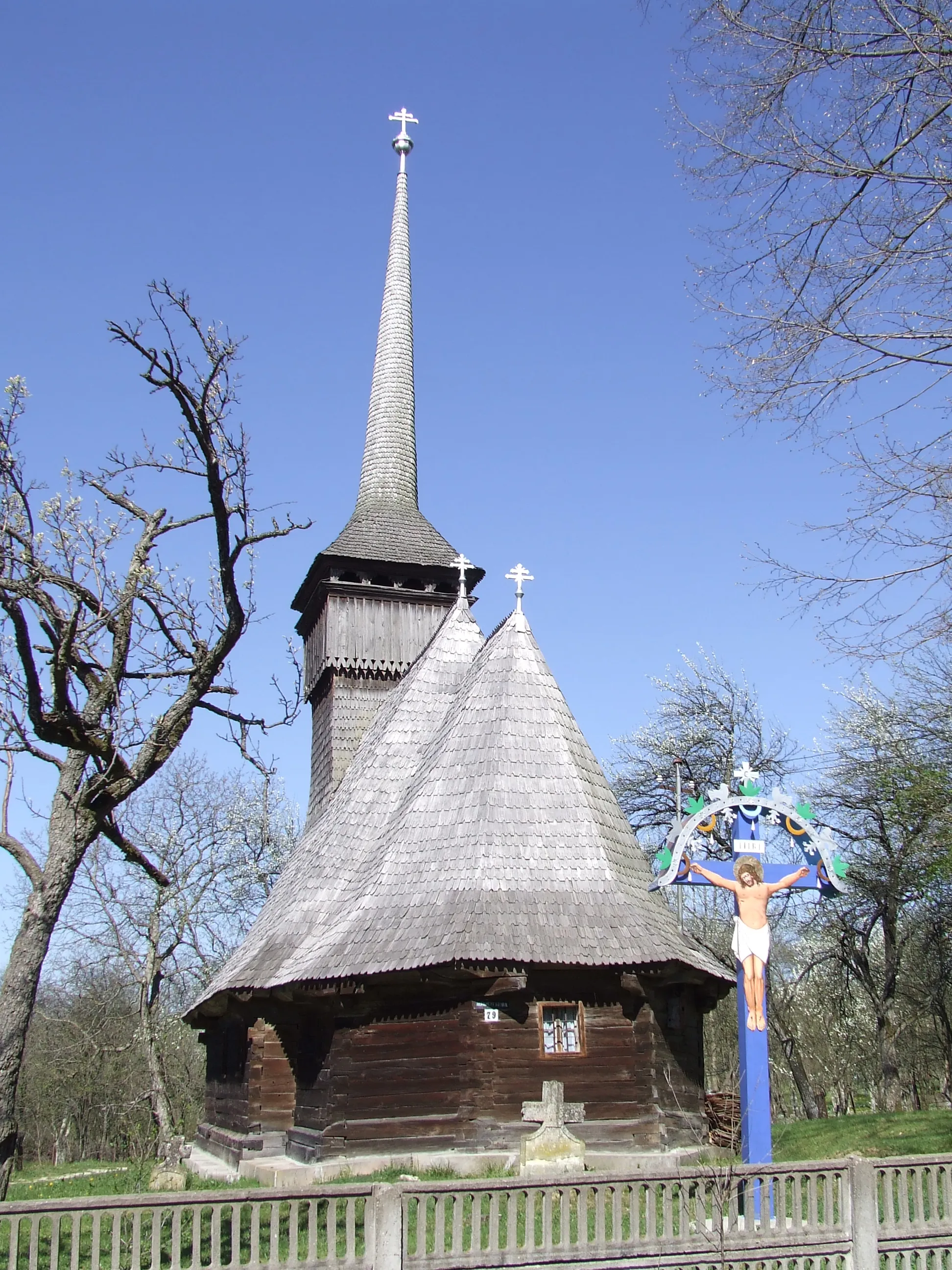 Photo showing: Biserica de lemn din Purcăreţ, Sălaj.
Autor: Bogdan Ilieş

Data: 15 aprilie 2007