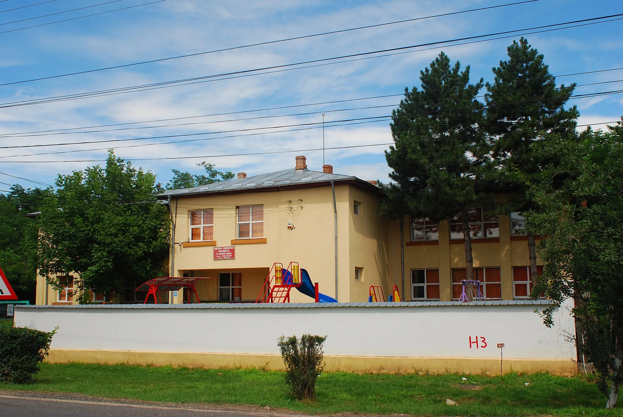 Photo showing: Kindergarten in Gherăseni, Buzău County, Romania