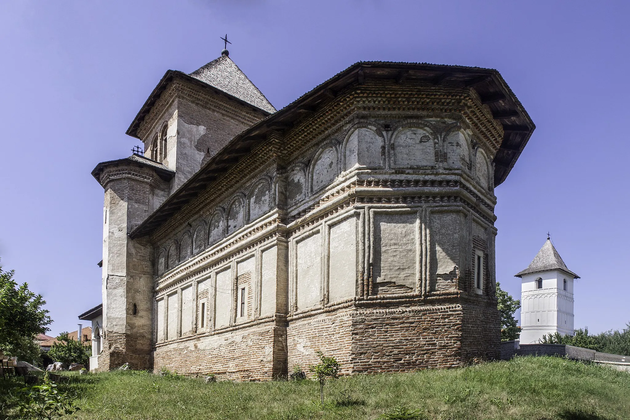 Photo showing: Strehaia Monastery, Mehedinți county, Romania: the church, 17th century.