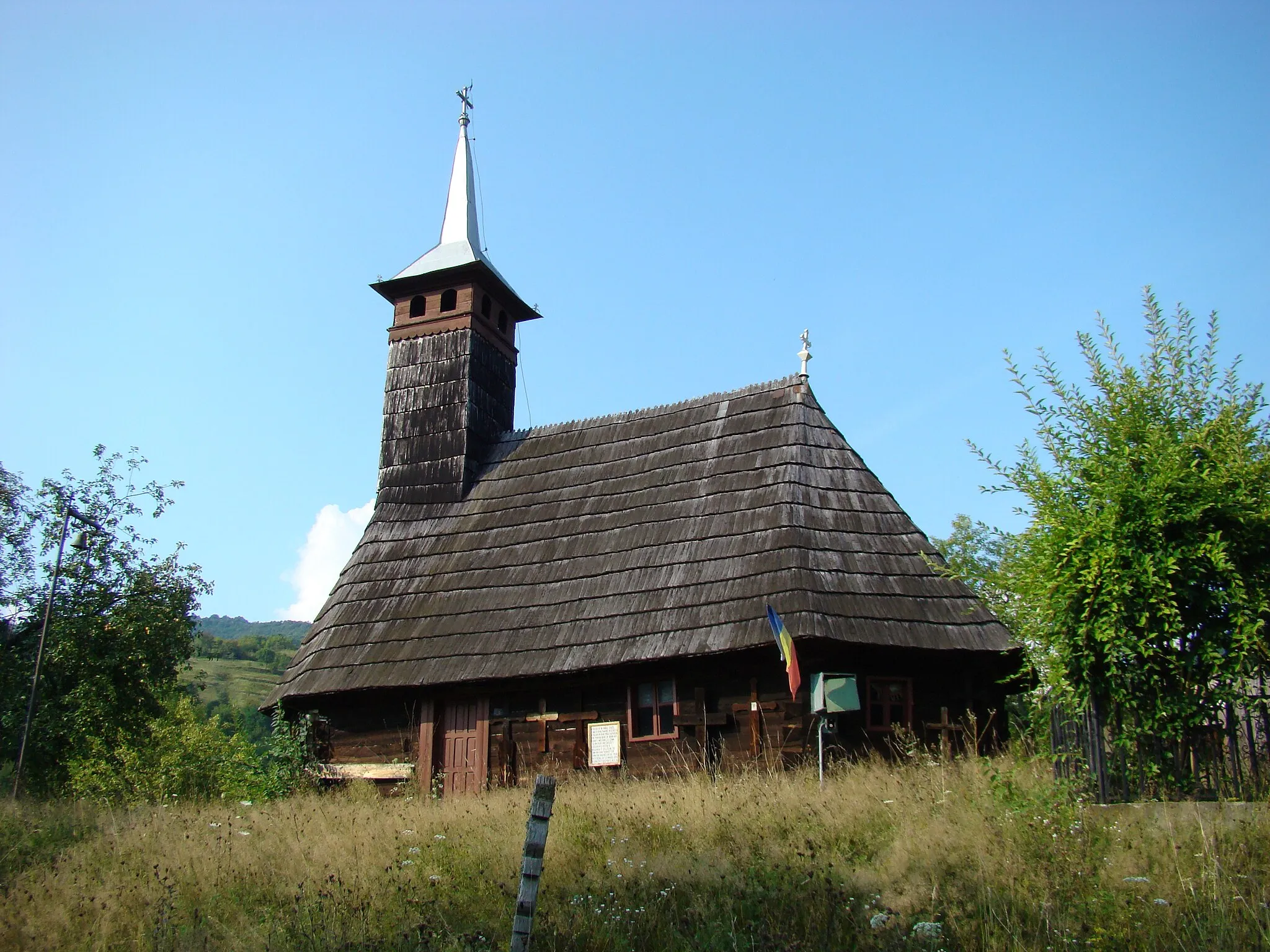 Photo showing: Biserica de lemn „Înălțarea Domnului” din Micănești-Hunedoara