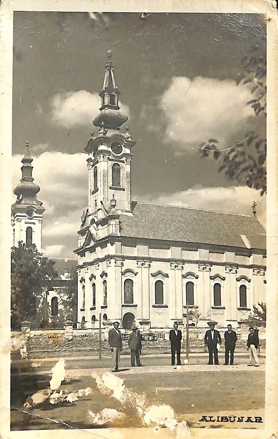 Photo showing: Alibunar on postcard