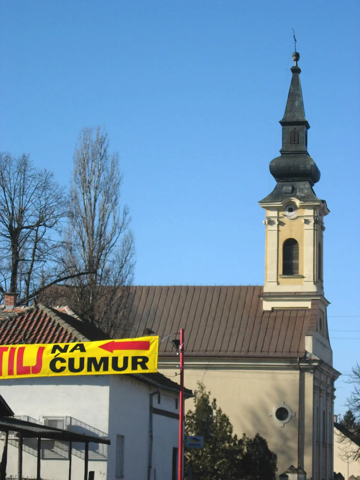 Photo showing: The Catholic church in Hrtkovci, Serbia.