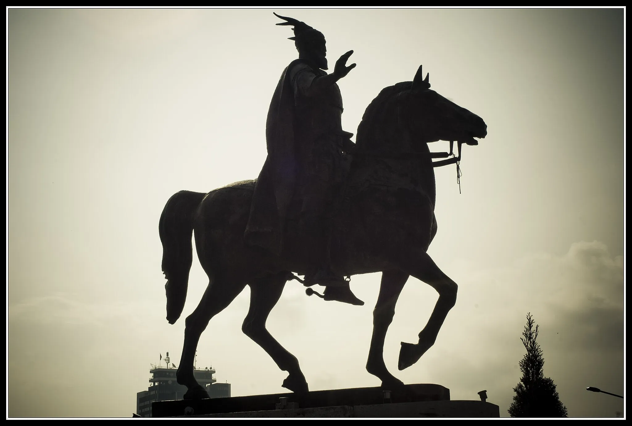 Photo showing: Skender Beg monument in Skopje,Macedonia