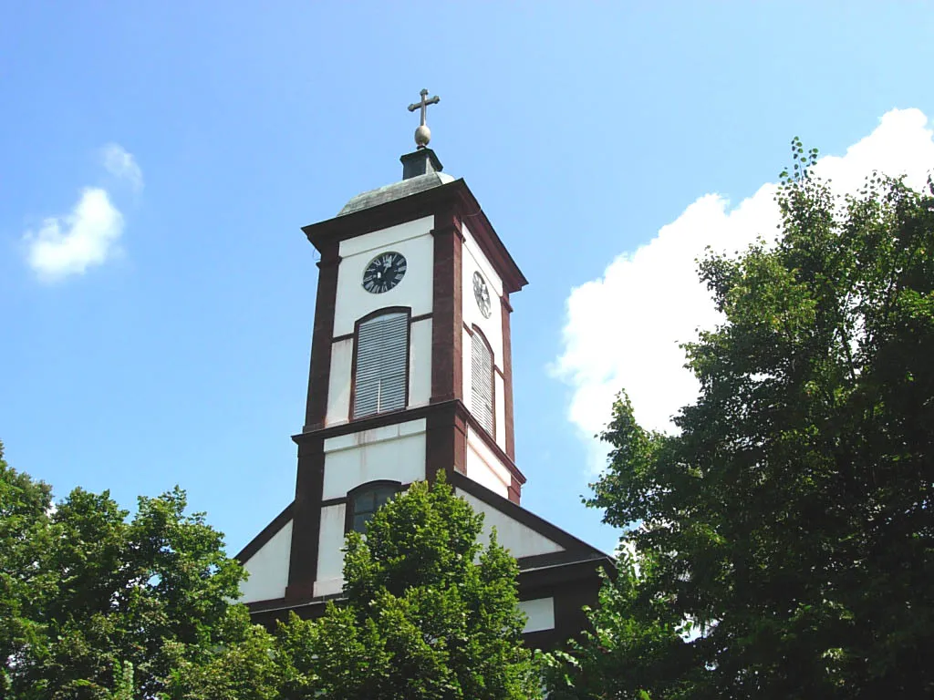 Photo showing: Saint George the Martyr Roman Catholic Church in Novi Kneževac, Vojvodina, Serbia.