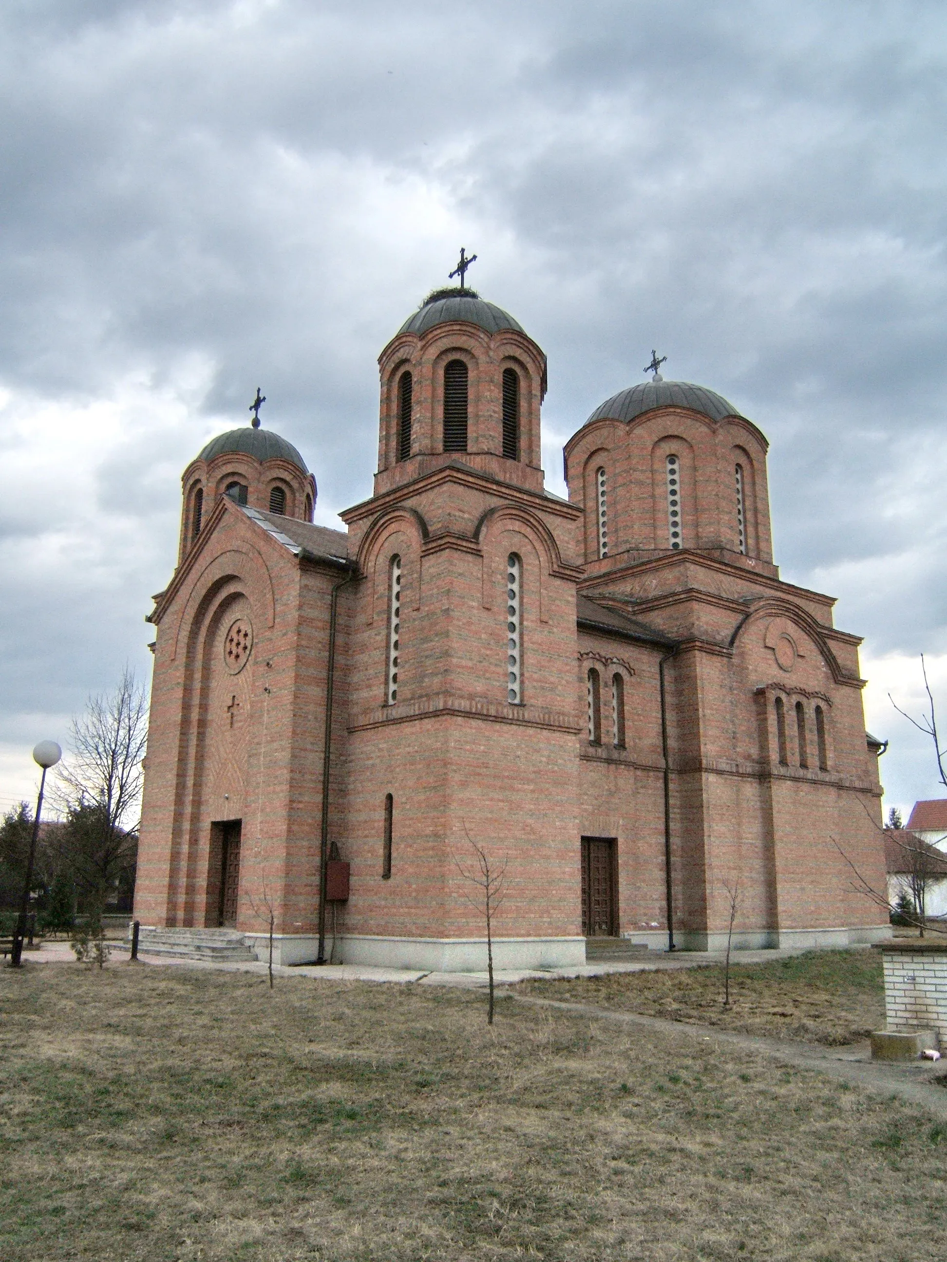 Photo showing: Serbian Orthodox church in Stajićevo - southwest