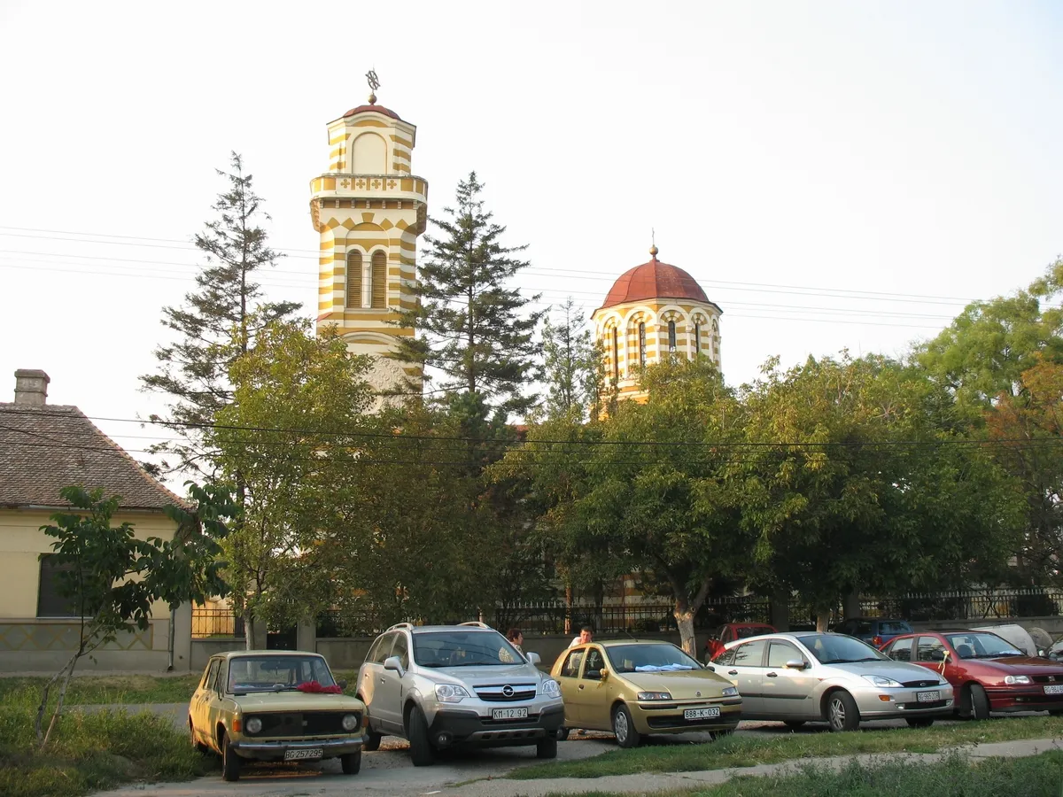 Photo showing: Orthodox church in Ovča, near Belgrade, Serbia.