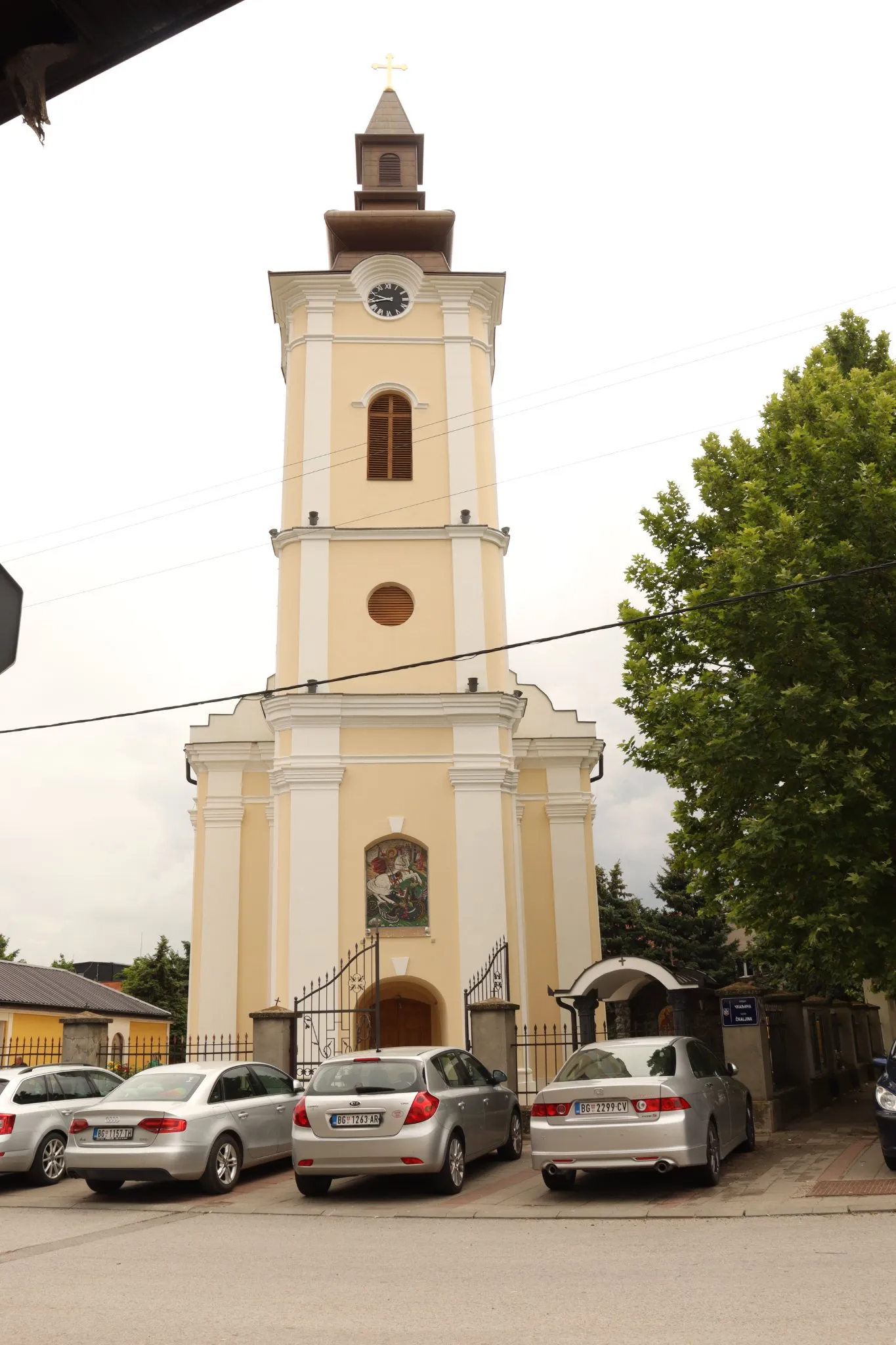 Photo showing: Црква Светог Ђорђа после реновирања, враћен првобитни изглед пре Бомбардовања 1943 године