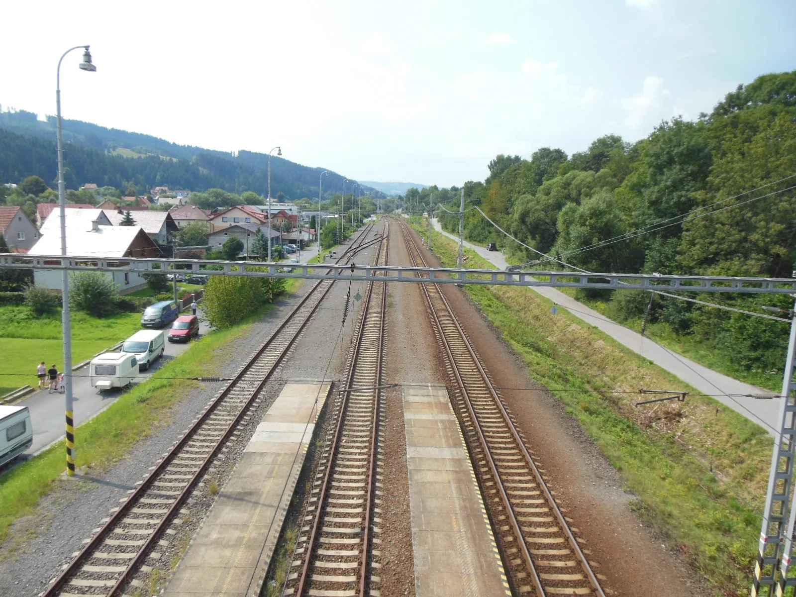 Photo showing: Kermesse in Čierne, Slovakia. August 2018. View towards Čadca.
