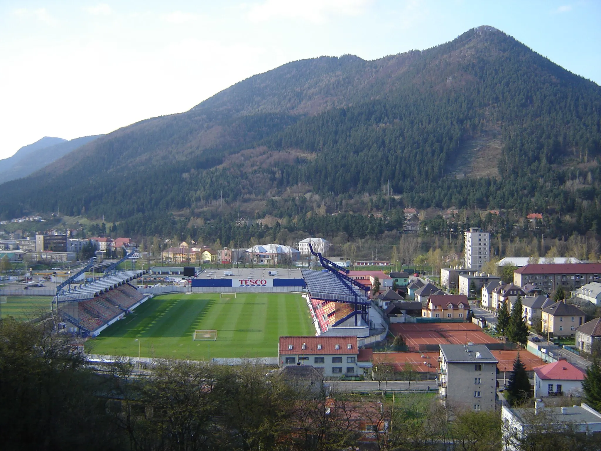 Photo showing: Futball stadium Ružomberok