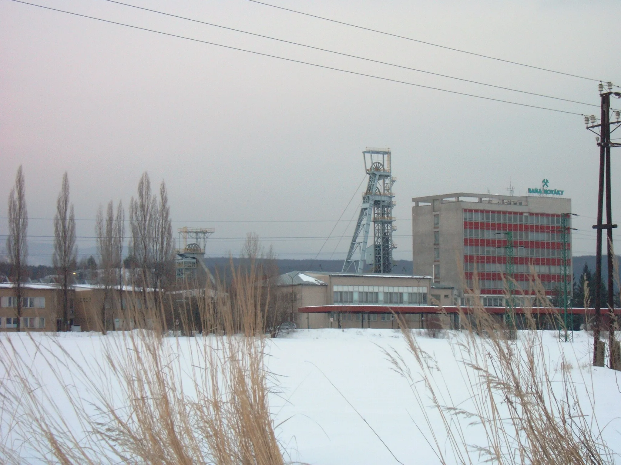 Photo showing: This image shows the Nováky-mine, a brown-coal underground mine in Nováky in Slovakia.
