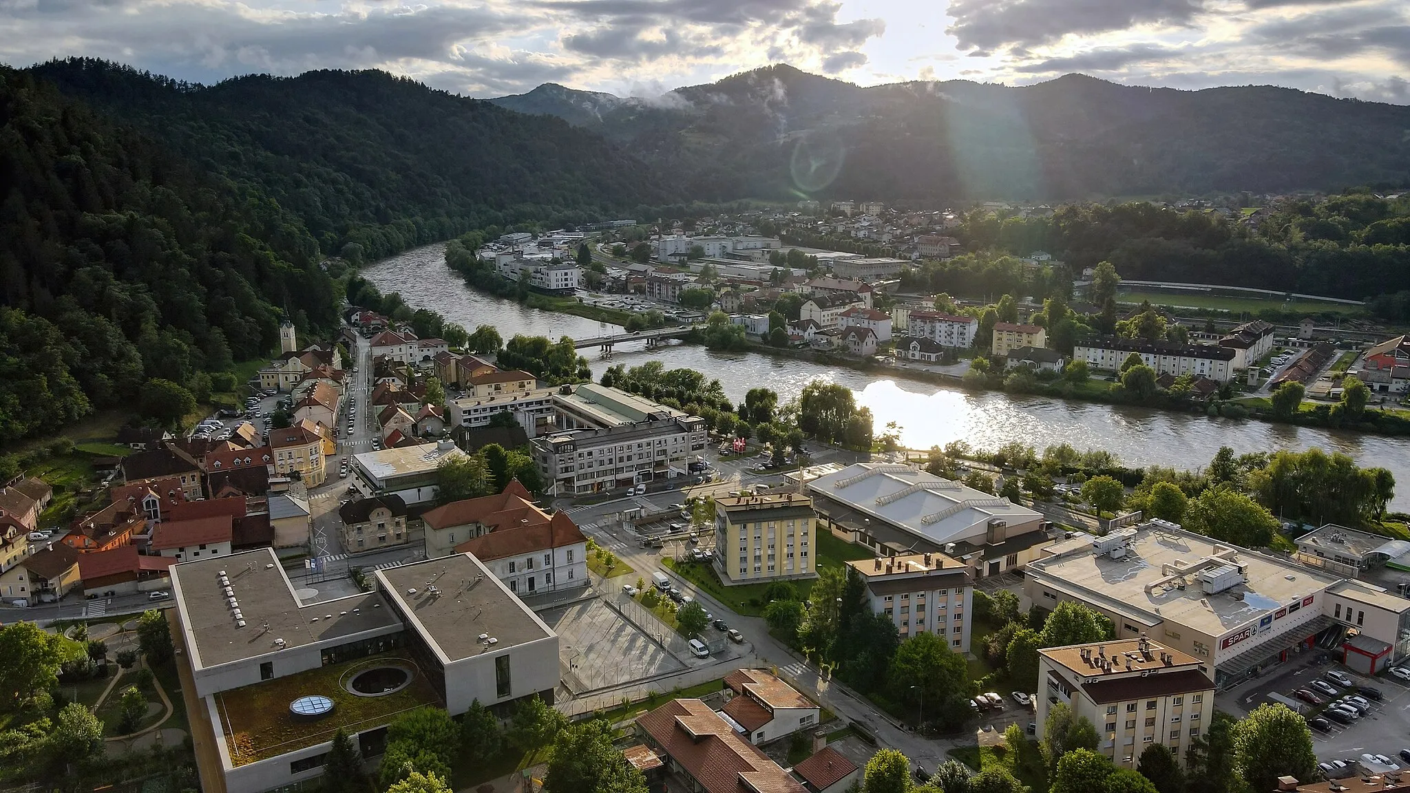 Photo showing: Litija - center