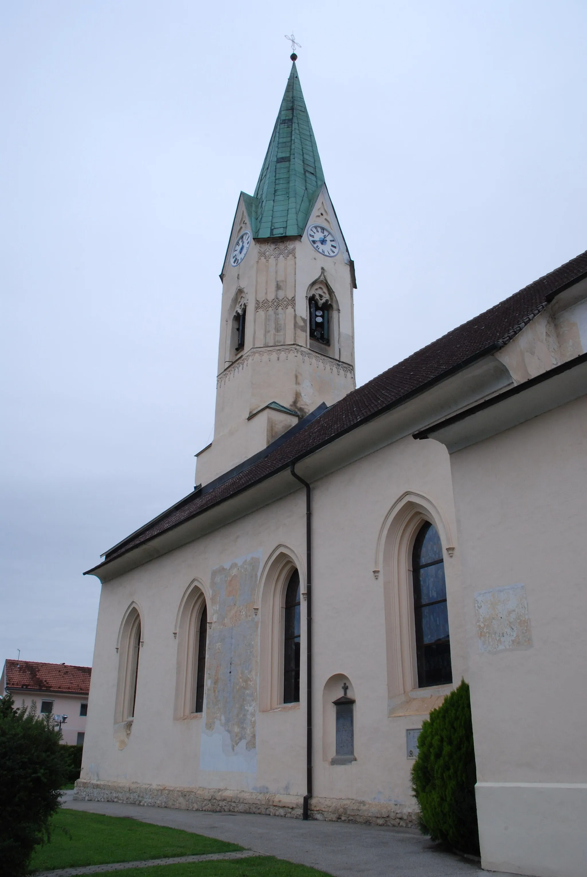 Photo showing: Assumption of Mary Parish Church, Trebnje, Slovenia.