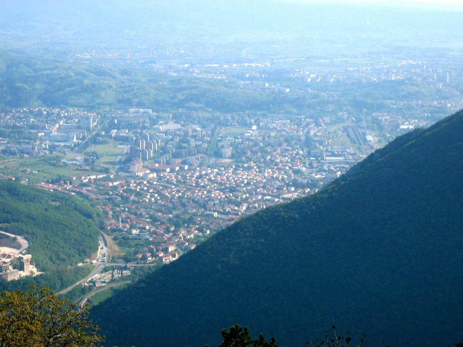 Photo showing: Nova gorica (view from Sveta Gora), Slovenia