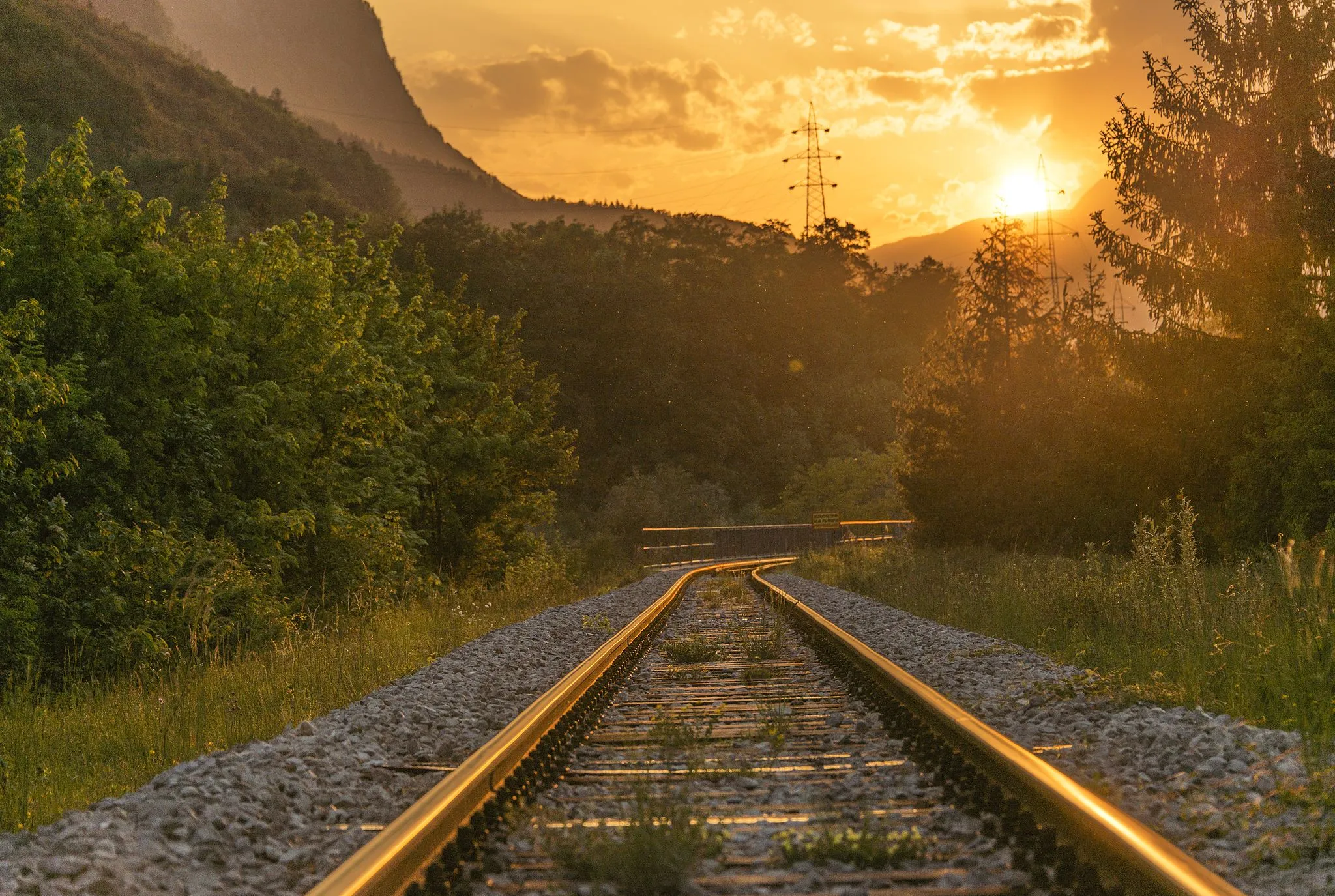 Photo showing: Railway in Slovenski Javornik.