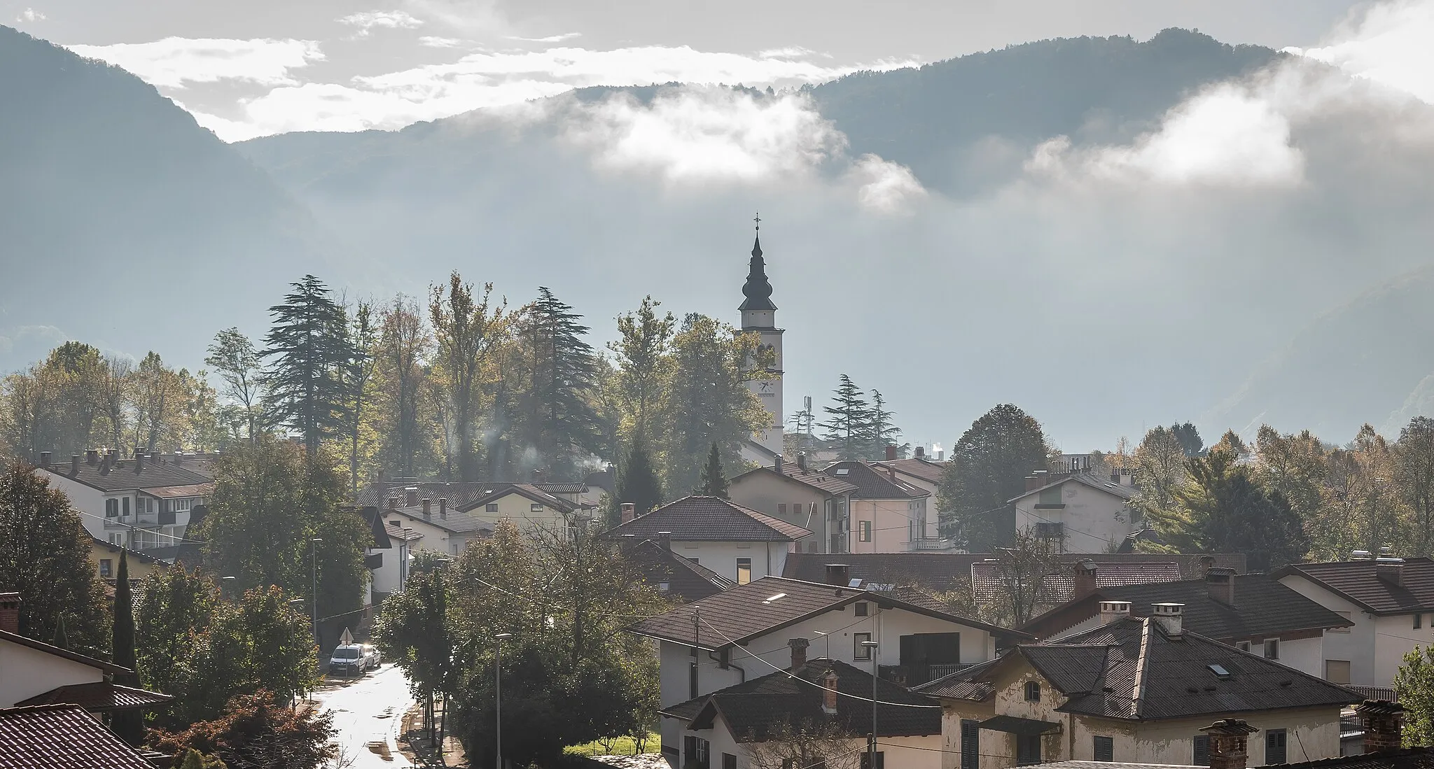 Photo showing: View of Tolmin, Goriška, Slovenia