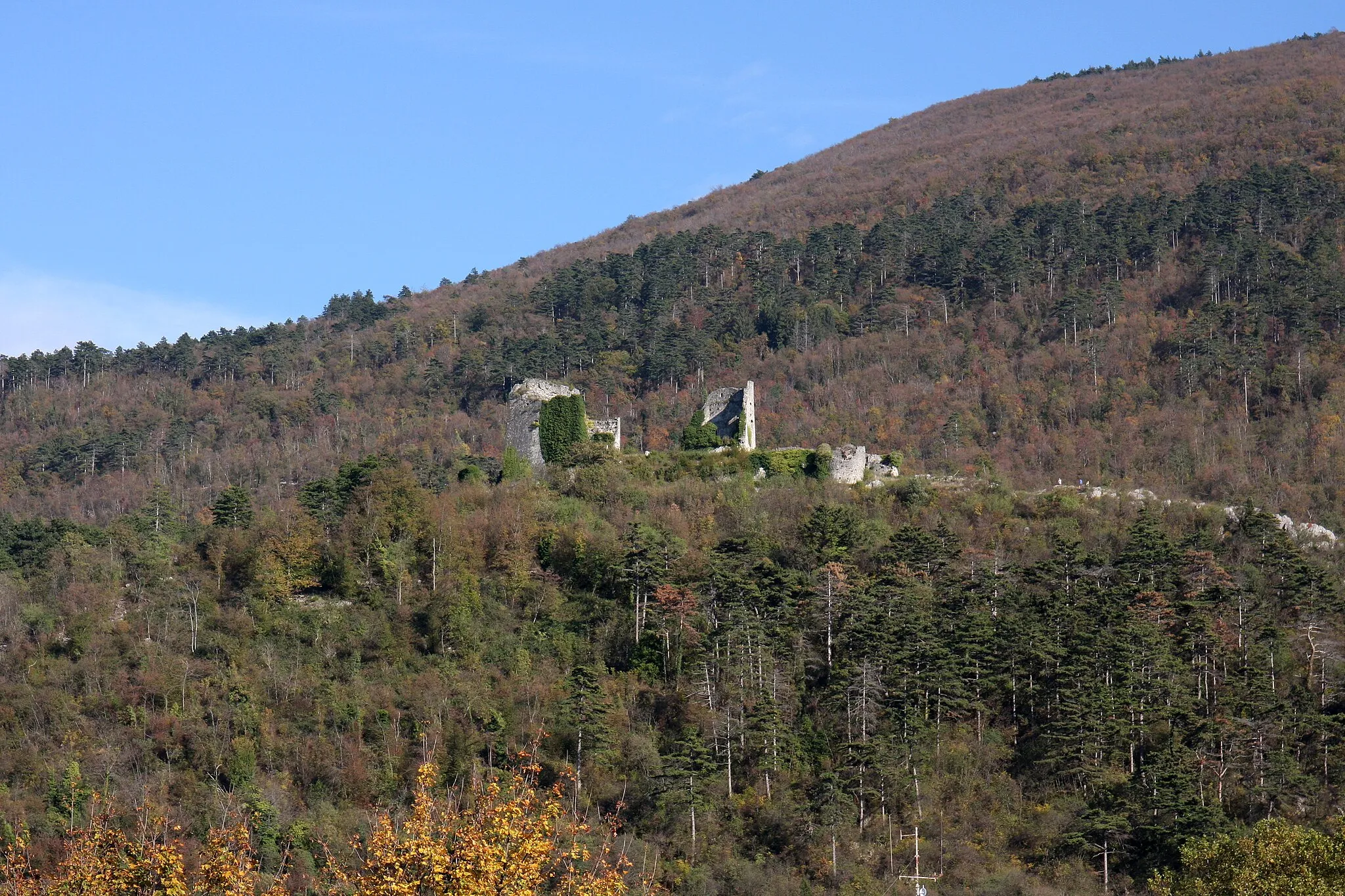 Photo showing: Ruins of Vipava Castle.