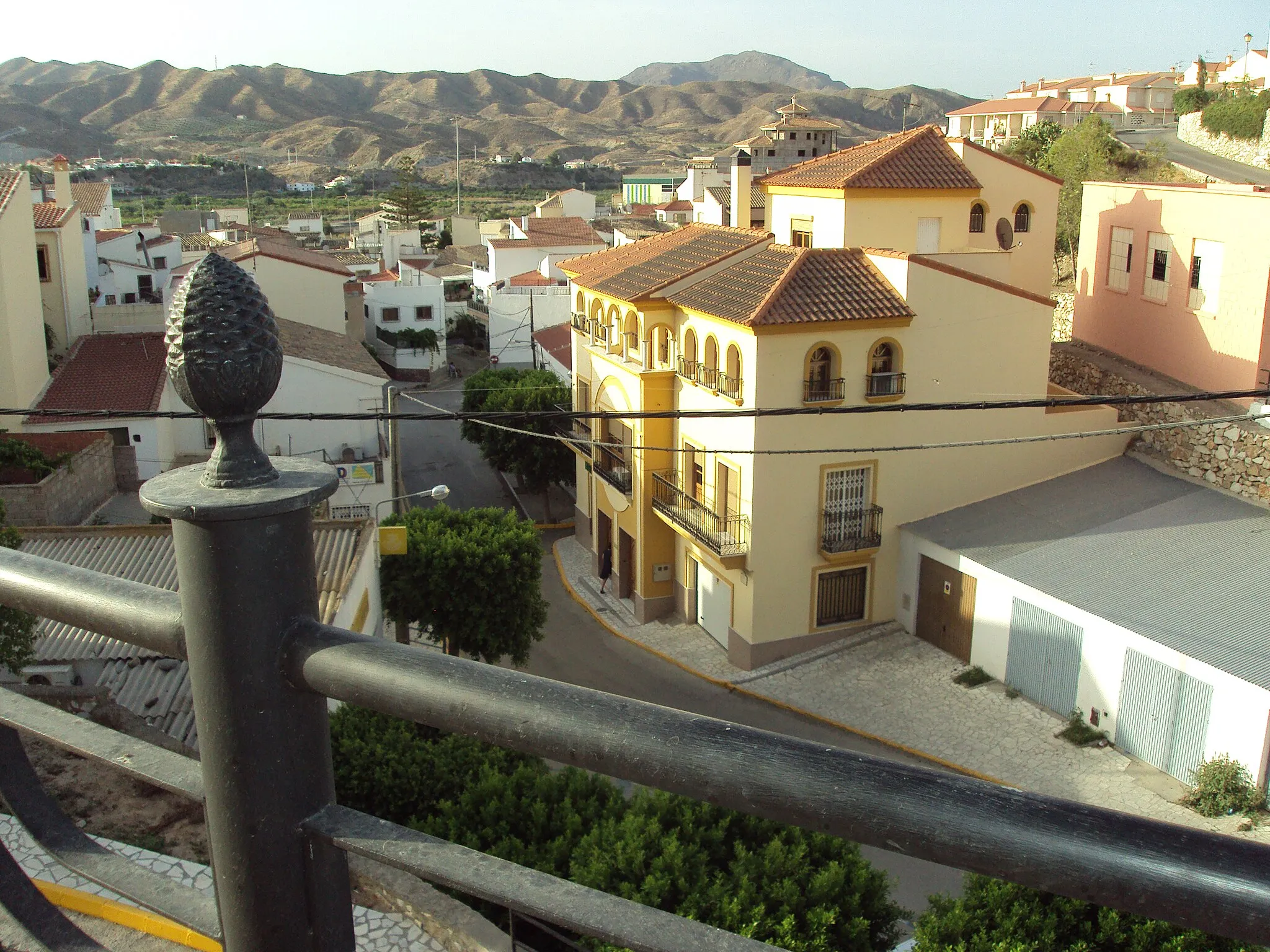 Photo showing: Vista de Arboleas (Almería, España) en 2009.