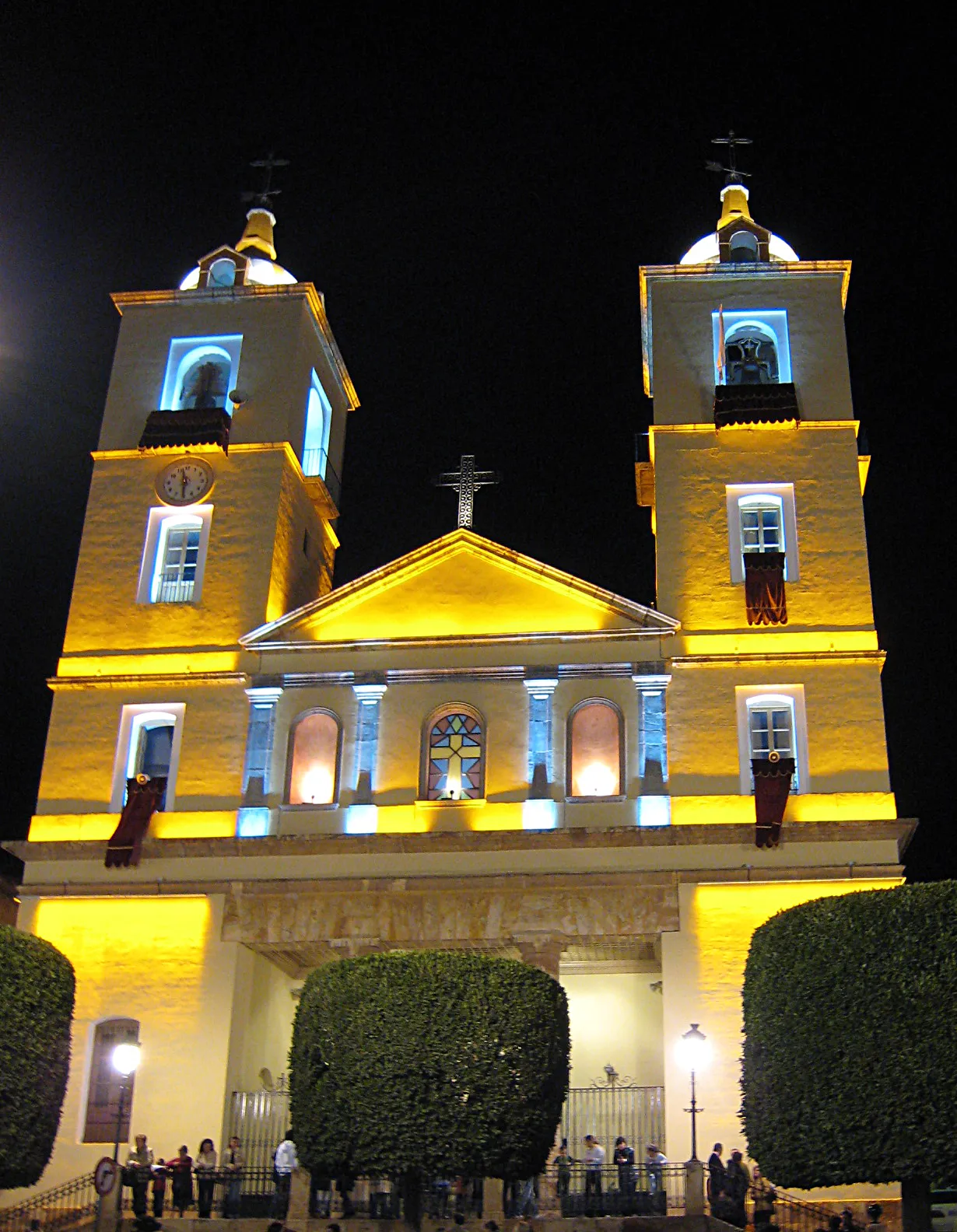 Photo showing: Iglesia de la Anunciación, Berja, de noche