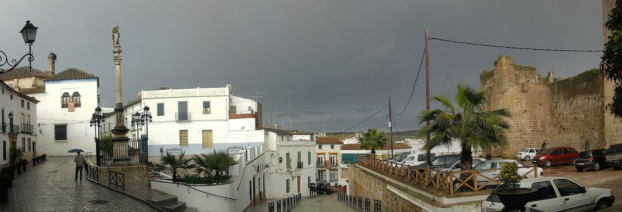 Photo showing: Panoramic photography of Castro del Río, Córdoba, Spain, from Llano de San Rafael.