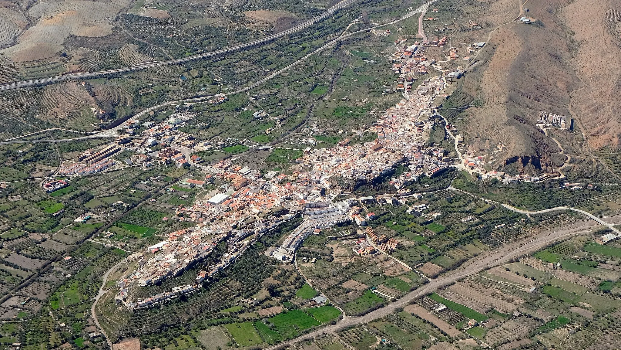 Photo showing: Aerial view of Fiñana.