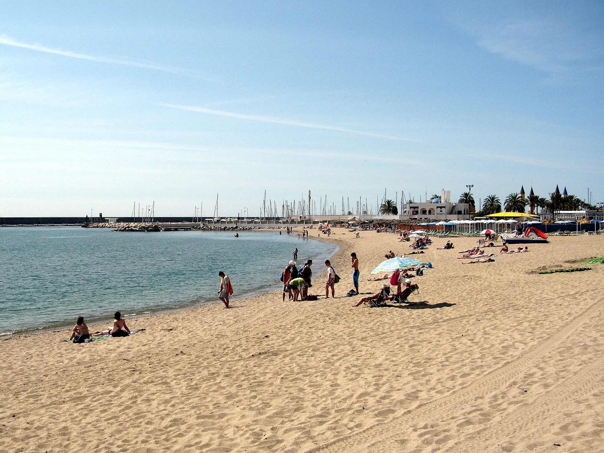 Photo showing: Strand von San Francisco / Playa de San Francisco, Fuengirola, Provinz Málaga, Andalusien, Spanien