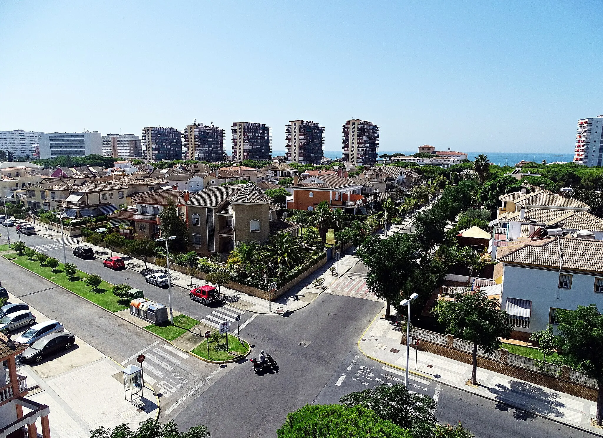 Photo showing: Estampa urbana de Punta Umbría, en la provincia de Huelva (España).