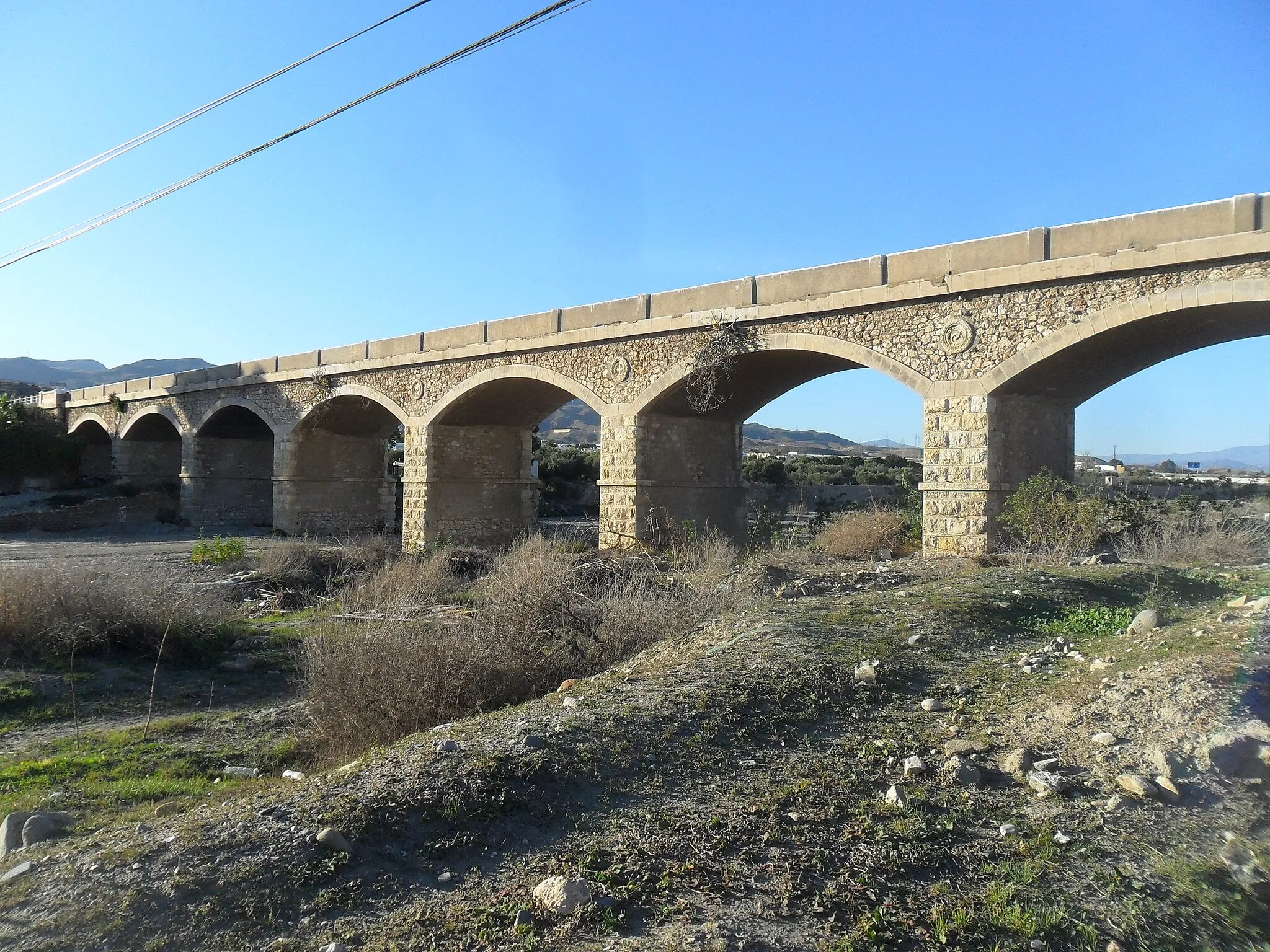 Photo showing: Puente sobre el Andarax entre Huércal y Viator