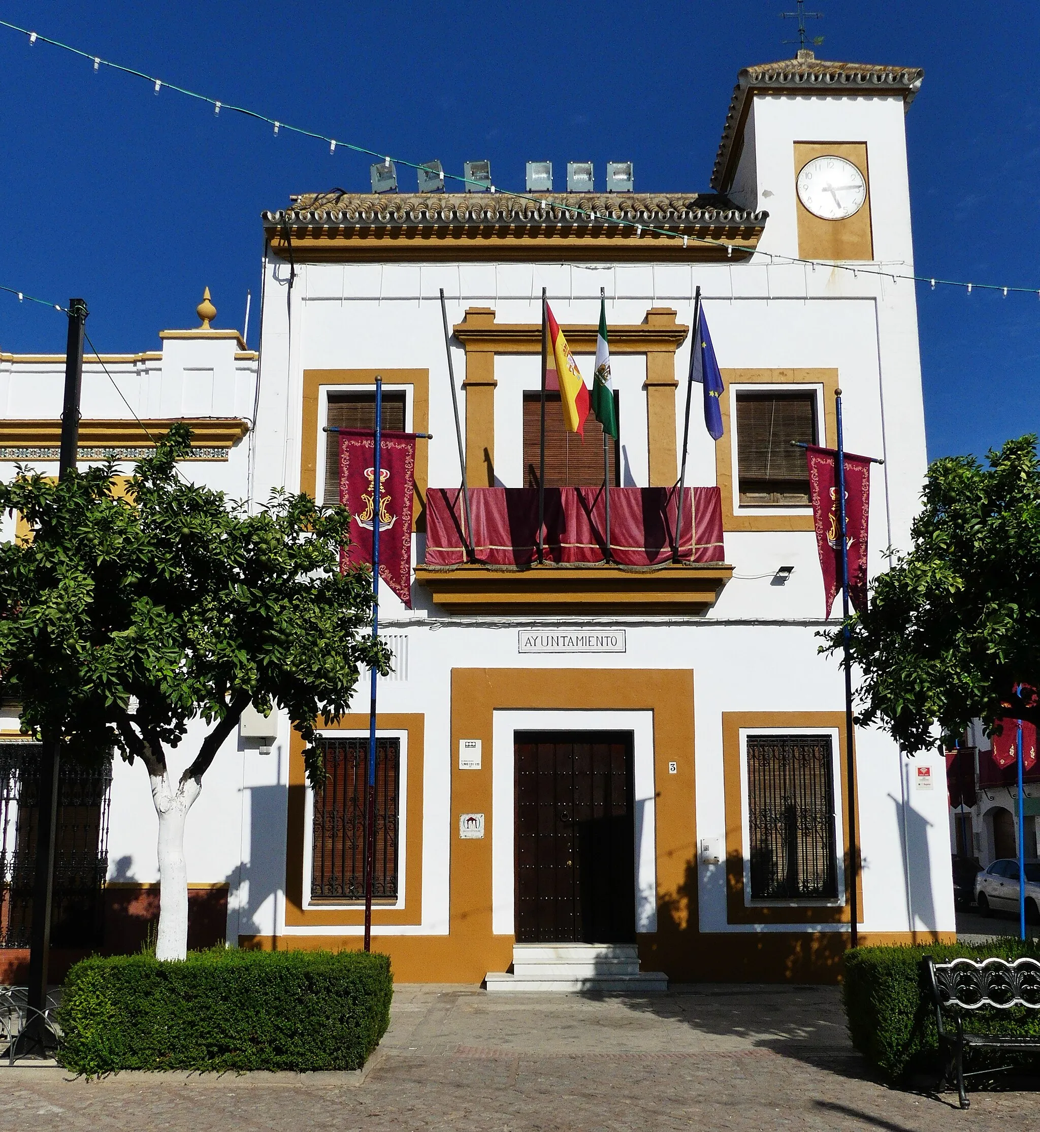 Photo showing: Ayuntamiento de Villaverde del Río, provincia de Sevilla, Andalucía, España.