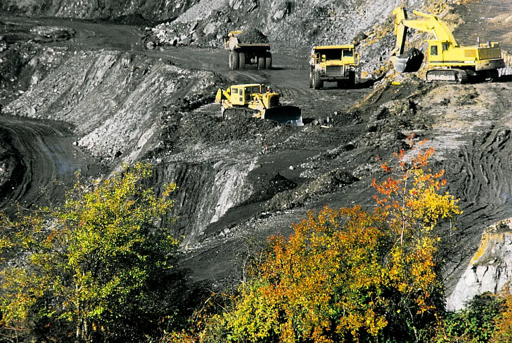 Photo showing: Open pit coal mine. Sabero, León, Castile and León, Spain