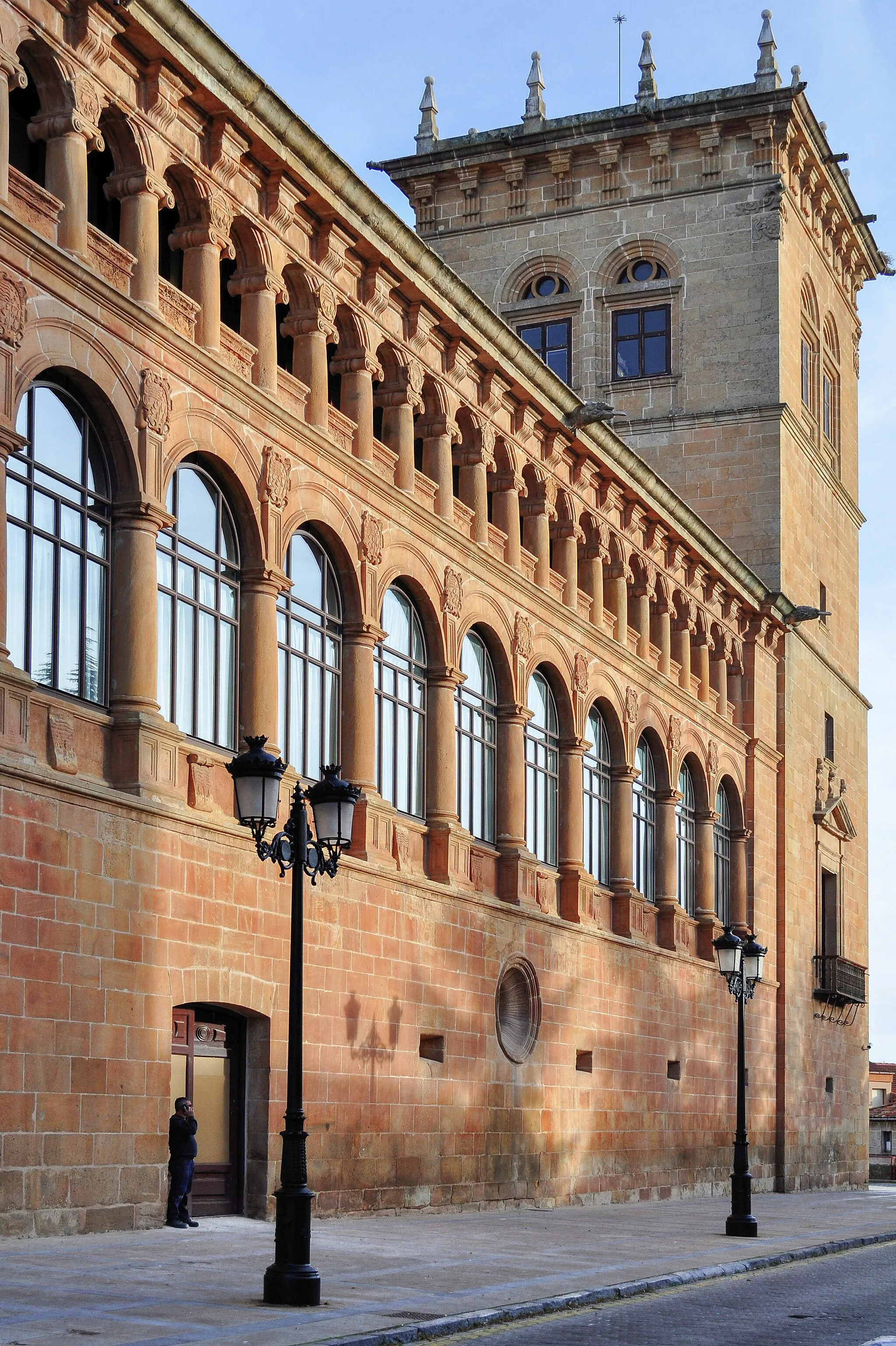 Photo showing: Palace of  Condes de Gómara is the most representative building of Renaissance civil architecture of the city of Soria, Spain.