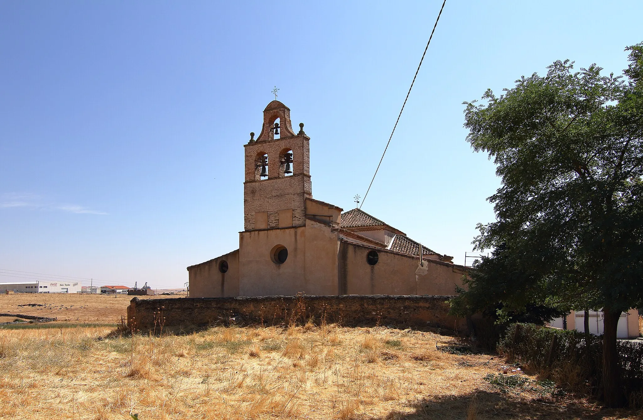 Photo showing: Espadaña de la Iglesia parroquial de Terradillos