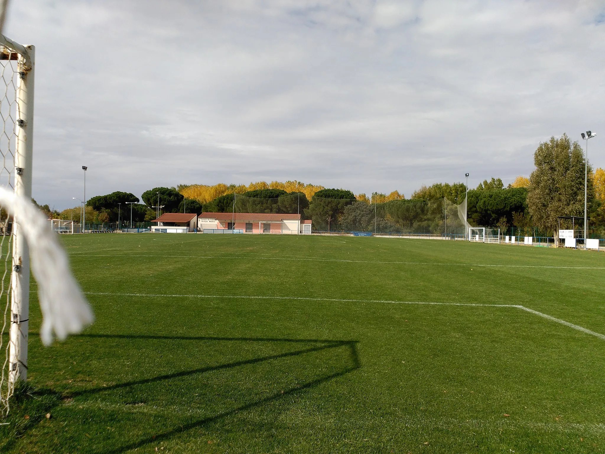 Photo showing: Campo de fútbol Arroyo Molino, en Viana de Cega (Valladolid).