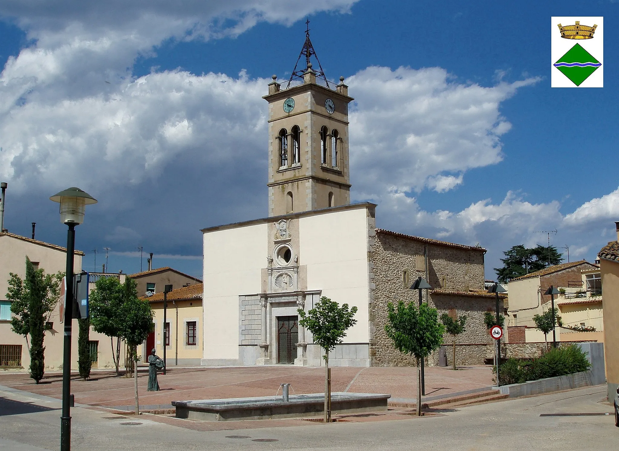 Photo showing: parish temple, Bescanó, Spain