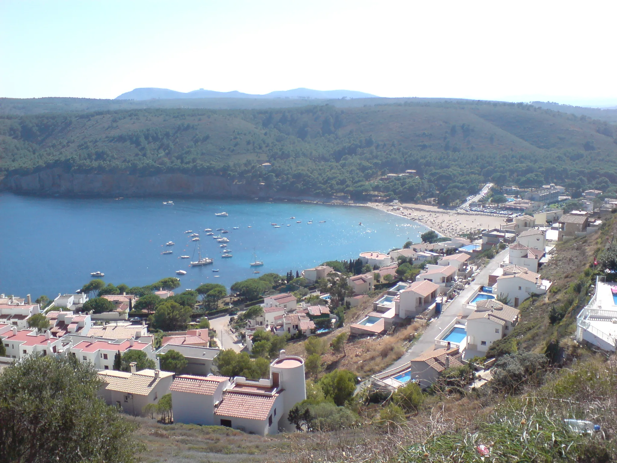 Photo showing: Vista de Cala Montgó des del Cap de Montgó